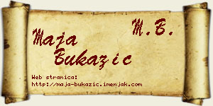 Maja Bukazić vizit kartica